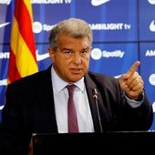 Laporta insiste en la cruzada del Barça tras el Madrid-Almería: «La competición está adulterada»