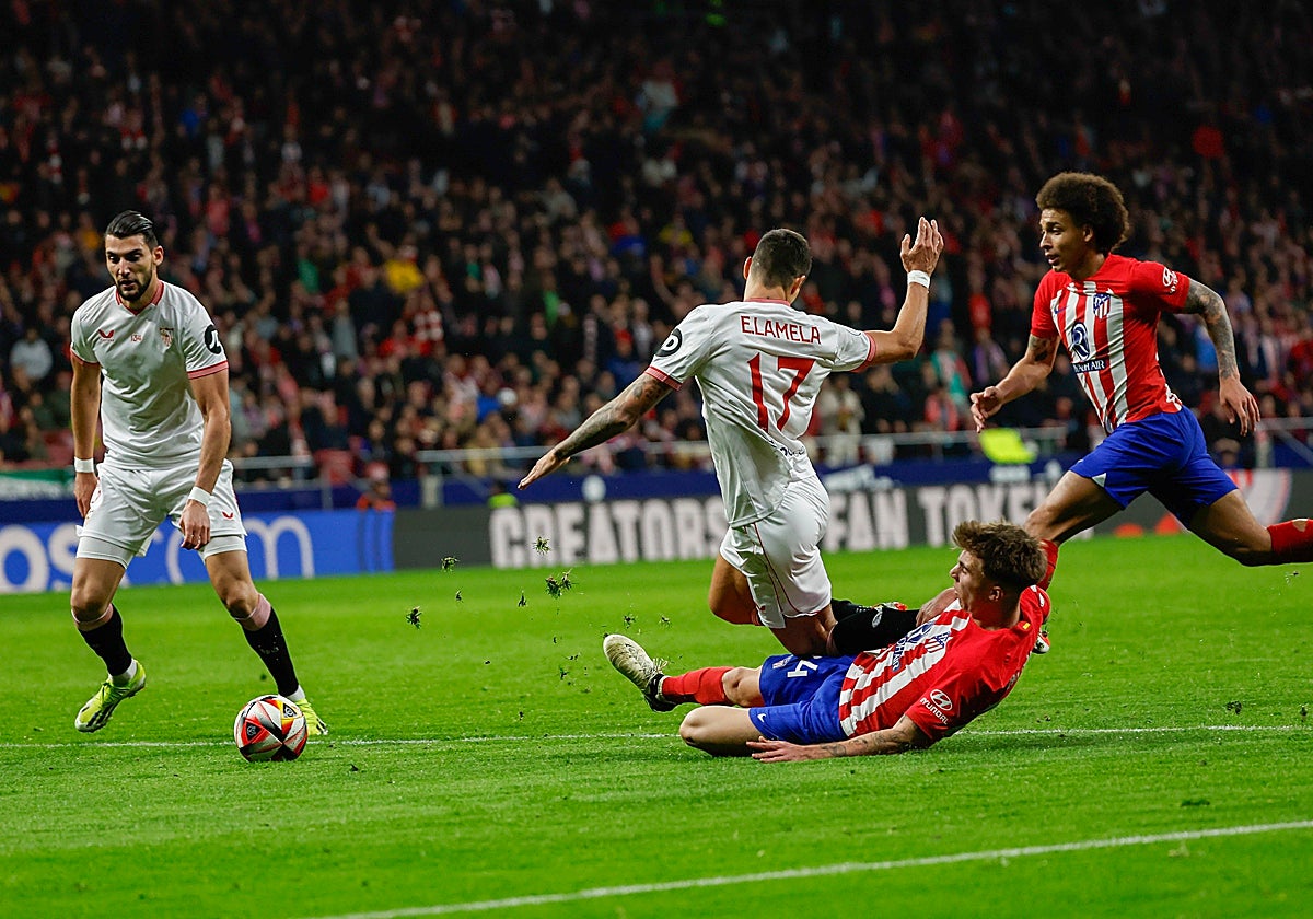 El instante de la polémica entre Barrios y Lamela