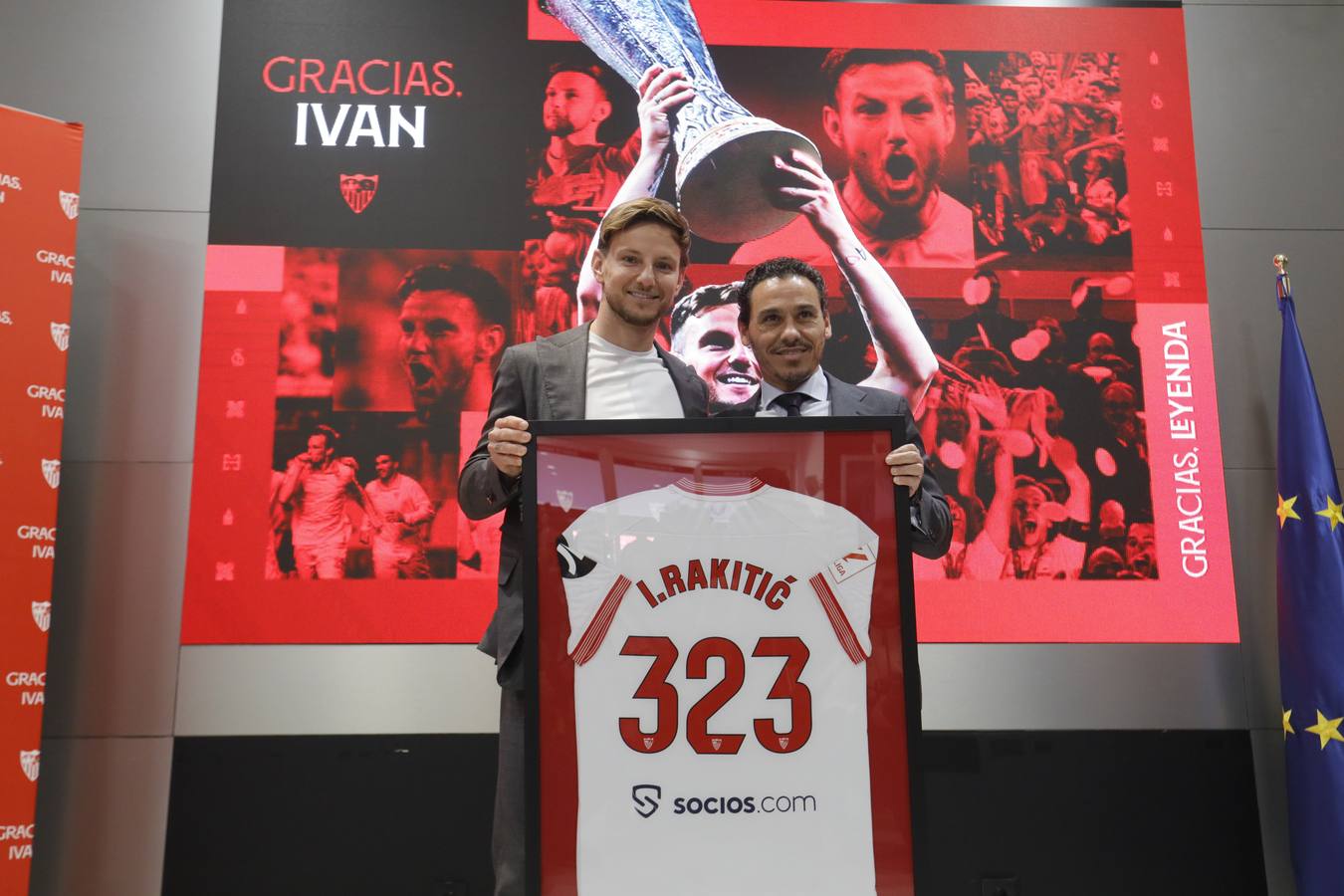 Acto de despedida de Iván Rakitic del Sevilla FC