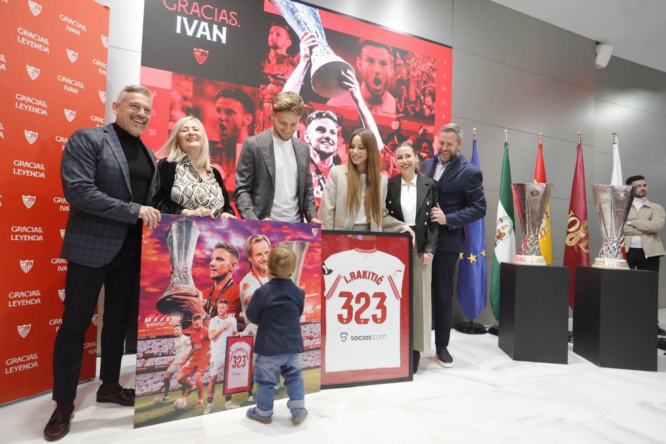 Acto de despedida de Iván Rakitic del Sevilla FC