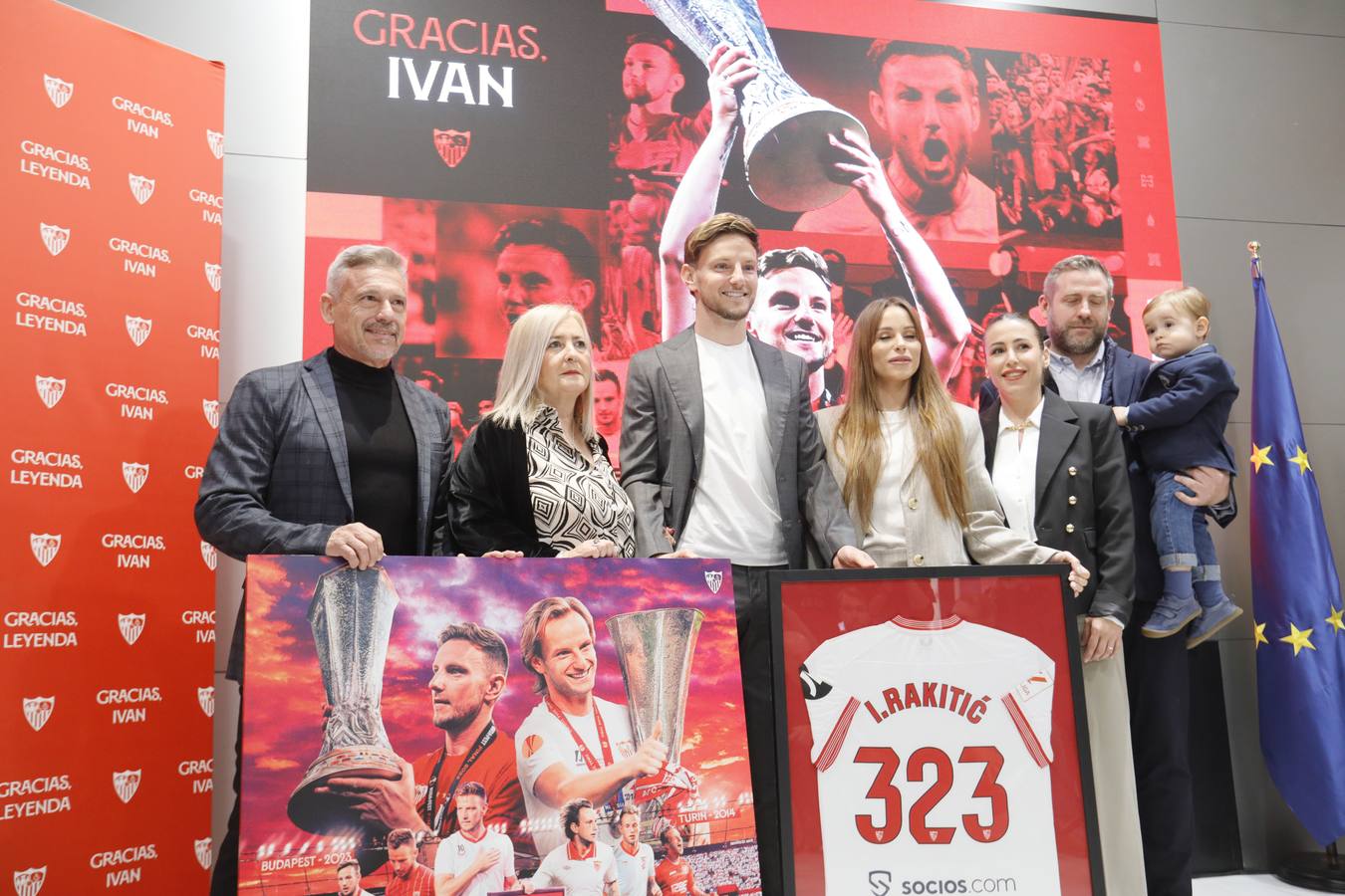 Acto de despedida de Iván Rakitic del Sevilla FC