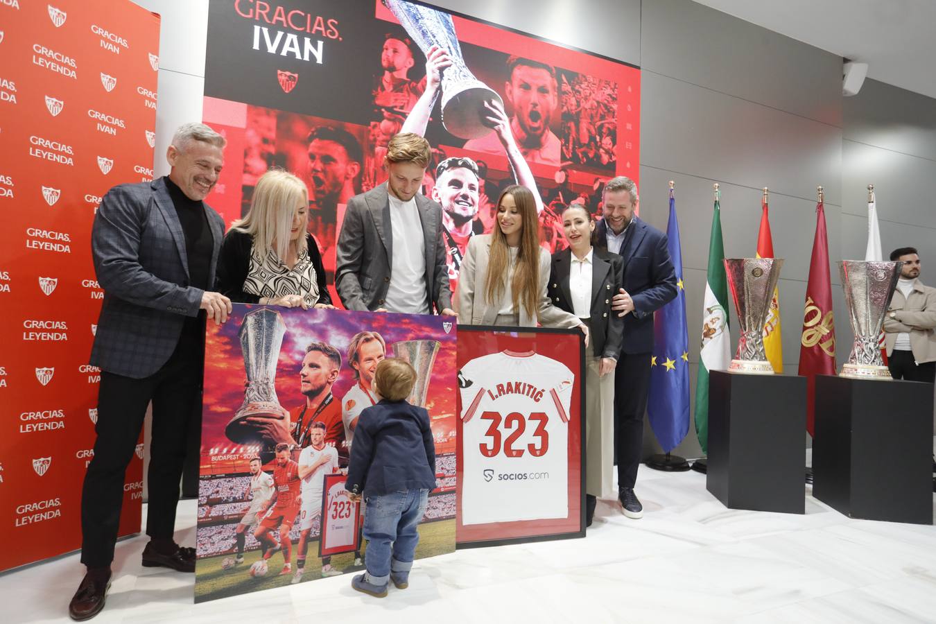 Acto de despedida de Iván Rakitic del Sevilla FC