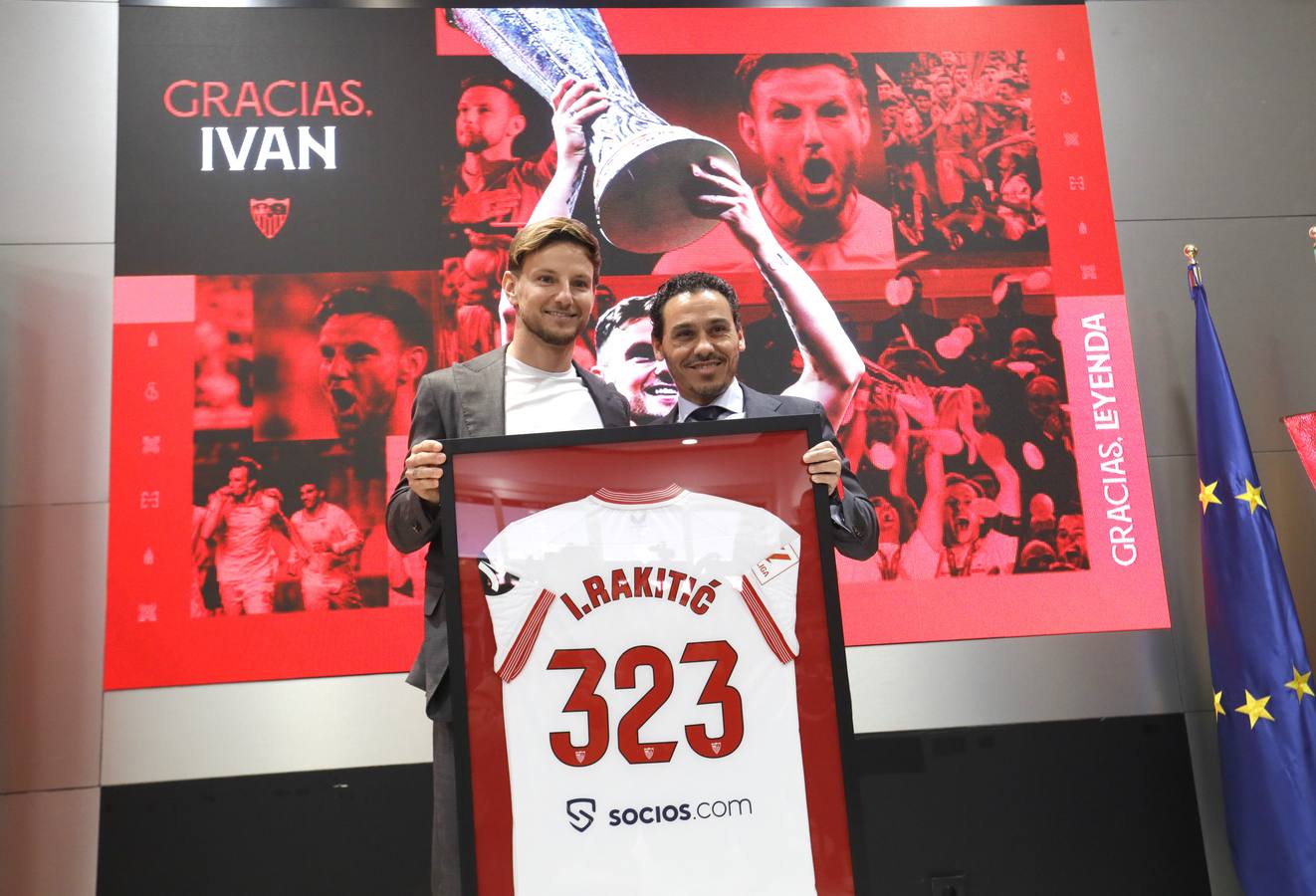 Acto de despedida de Iván Rakitic del Sevilla FC