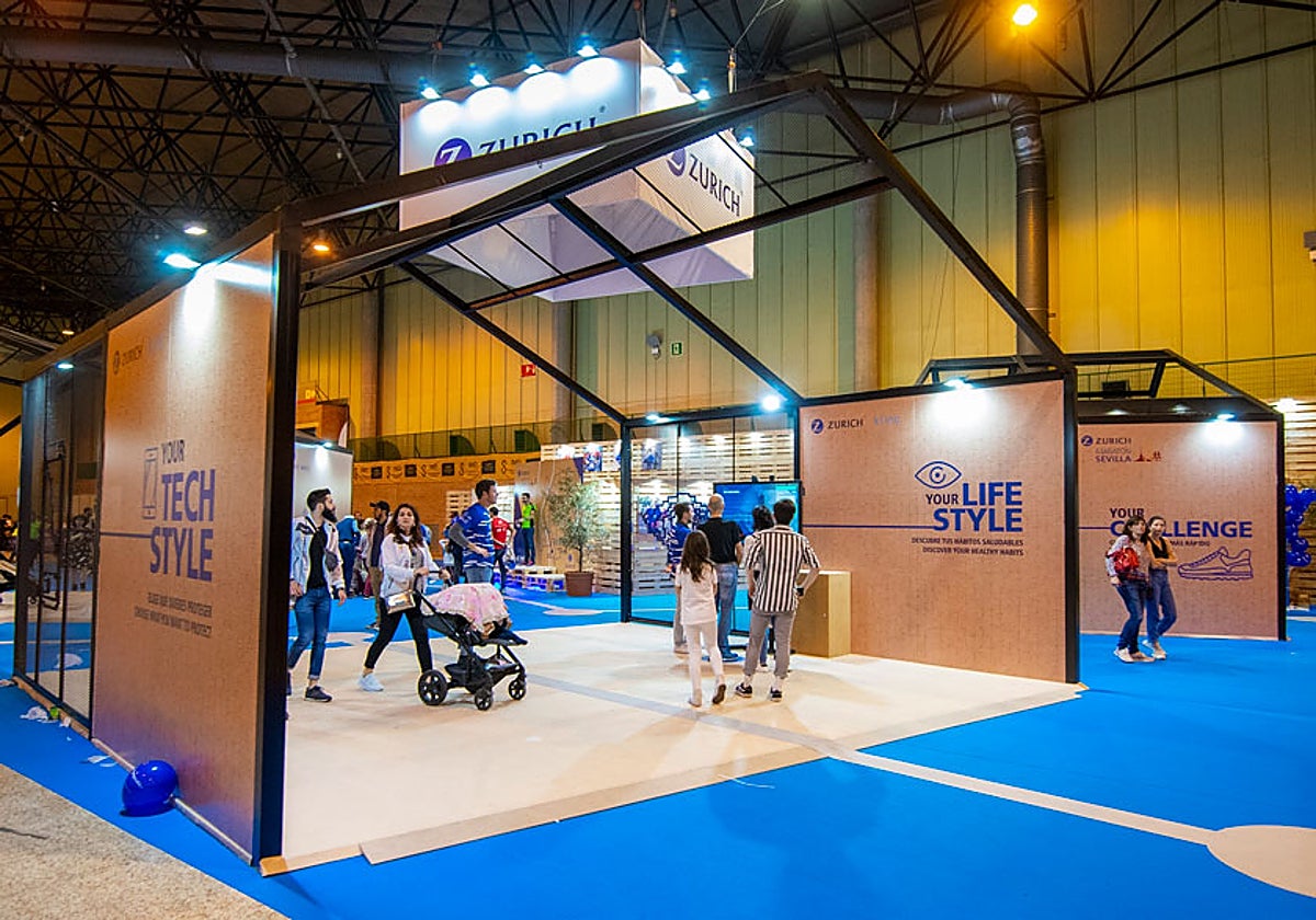 Imagen de la Expo Marathon, la feria del Zurich Maratón de Sevilla, una de las actividades paralelas