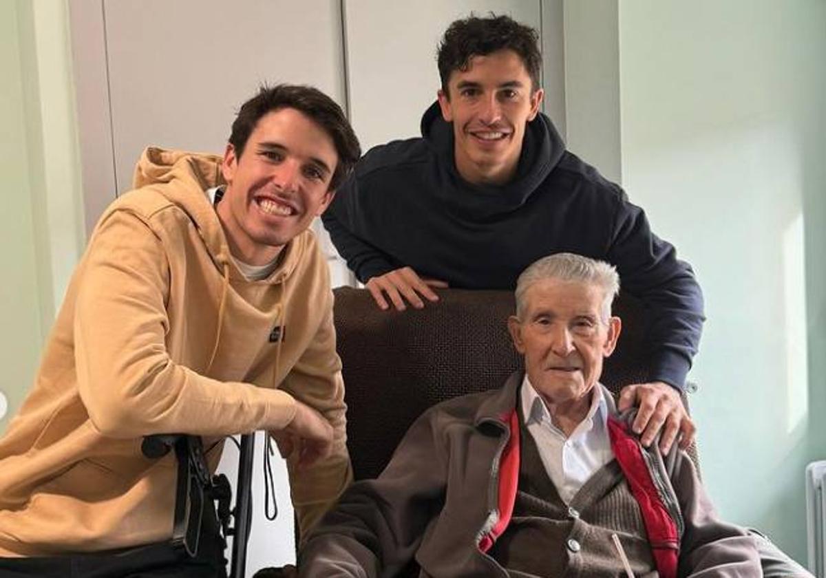 Muere el abuelo de Álex y Marc Márquez: «Gracias por todo lo que nos has cuidado y enseñado»