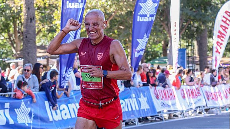 Julio Molina durante un maratón celebrado en Málaga el pasado mes de diciembre