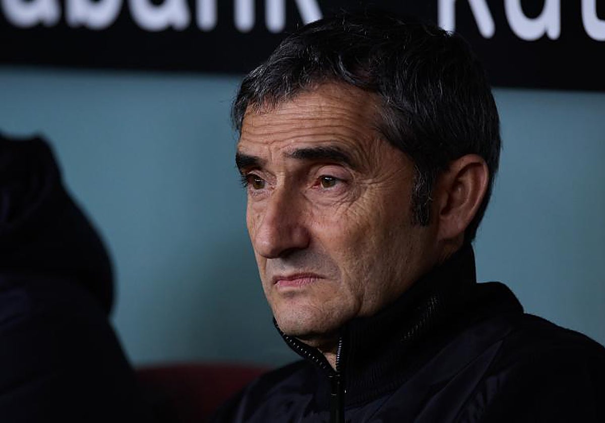 EL entrenador del Athletic, Ernesto Valverde
