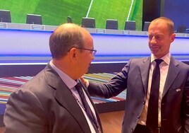 Ceferin y Castro estrechan lazos en el Congreso de la UEFA
