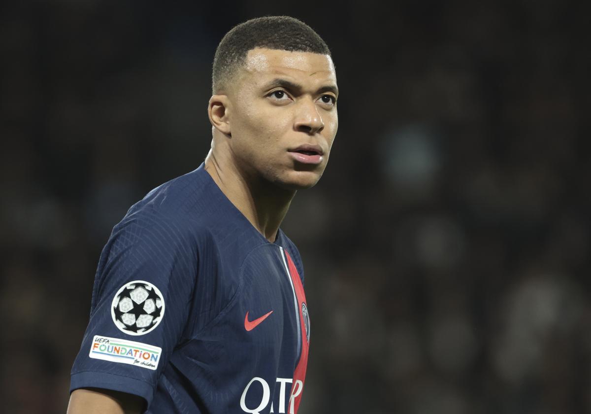 Kylian Mbappé, en un partido del PSG