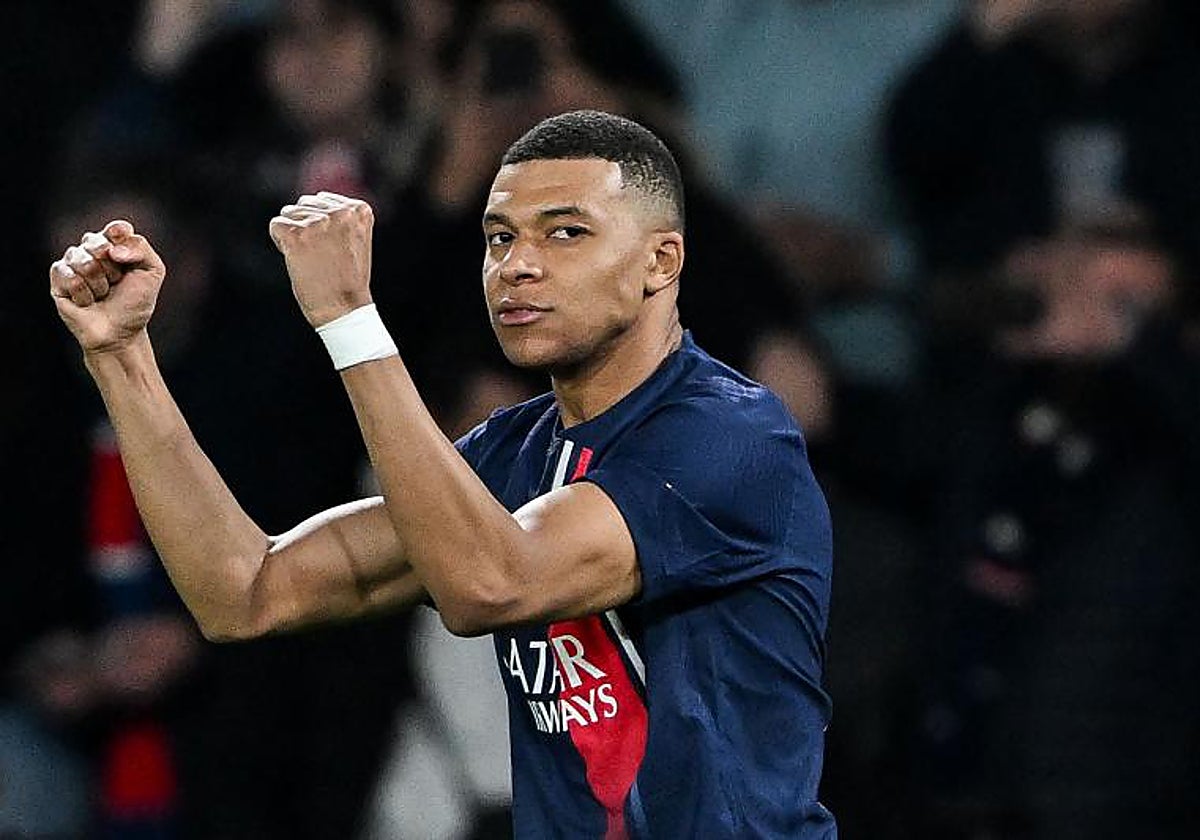 Kylian Mbappé, en el partido ante la Real Sociedad