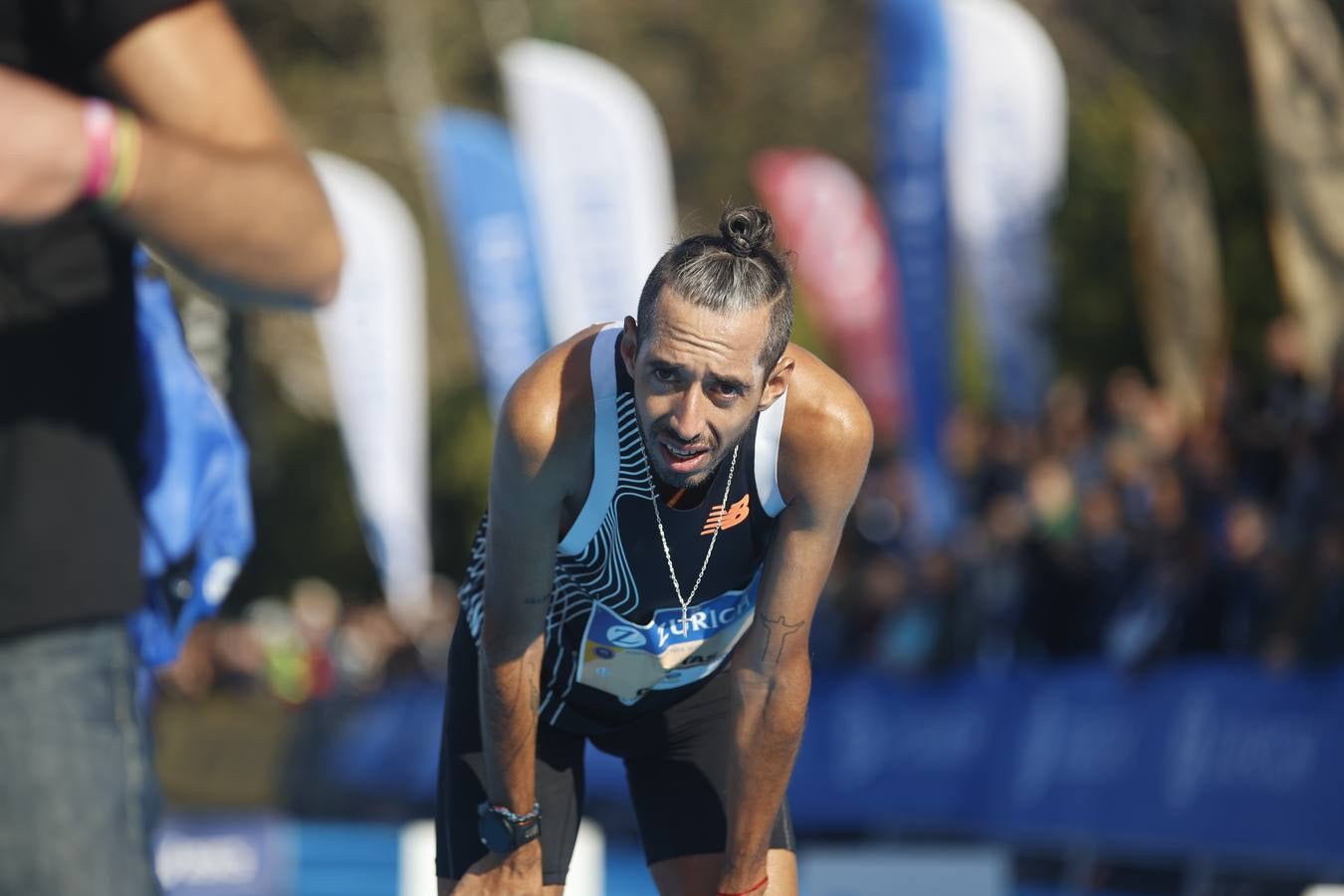 Corredores llegando a la meta del maratón