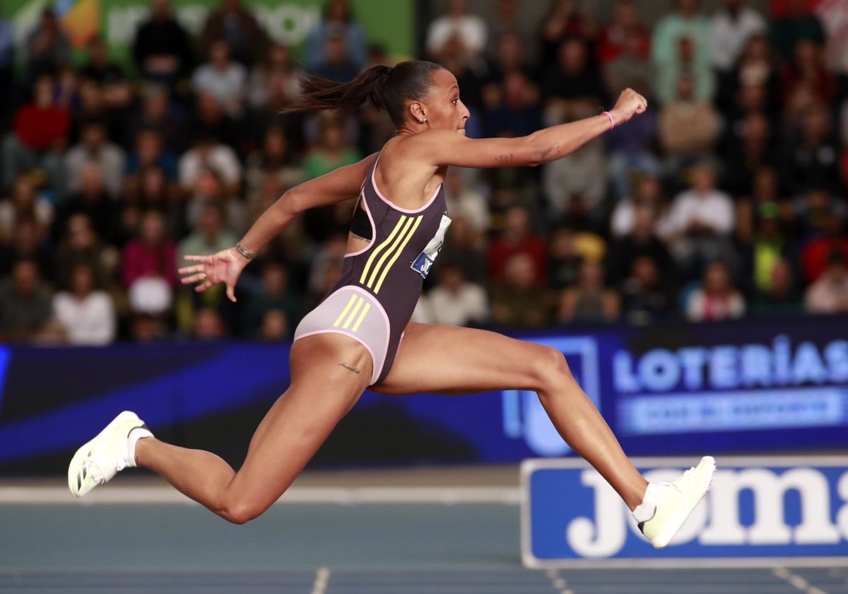 Ana Peleteiro, en los Campeonatos de España indoor