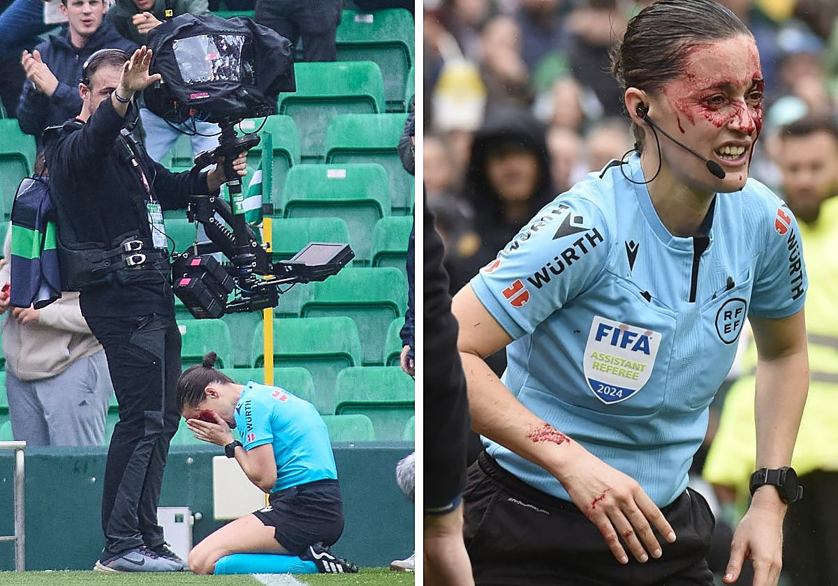 El steadicam, tras golpear a Guadalupe, que quedó ensangrentada