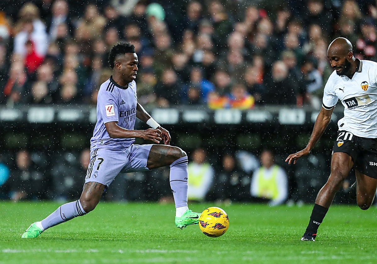 Vinicius, en Mestalla