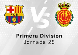 Estadísticas del Barcelona - Mallorca: partido de Liga, jornada 28