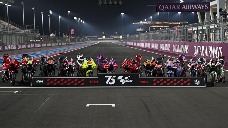 Las motos, en la parrilla del Gran Prmeio de Qatar, donde comienza el Mundial