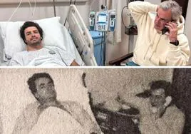 La curiosa reacción de Carlos Sainz junto a su padre tras su operación de apendicitis