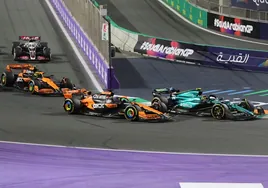 Alonso, quinto, le gana dos puestos a la inteligencia artificial de Aston Martin