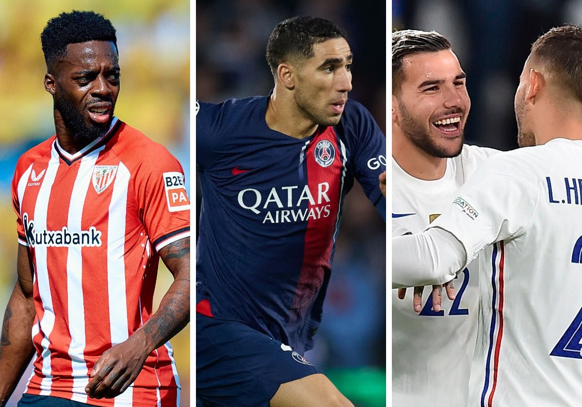 Iñaki Williams, Achraf Hakimi y los hermanos Hernández