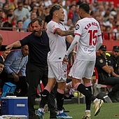 En-Nesyri, tras su enfrentamiento con Quique: «Como íbamos 1-0 no quería salir»