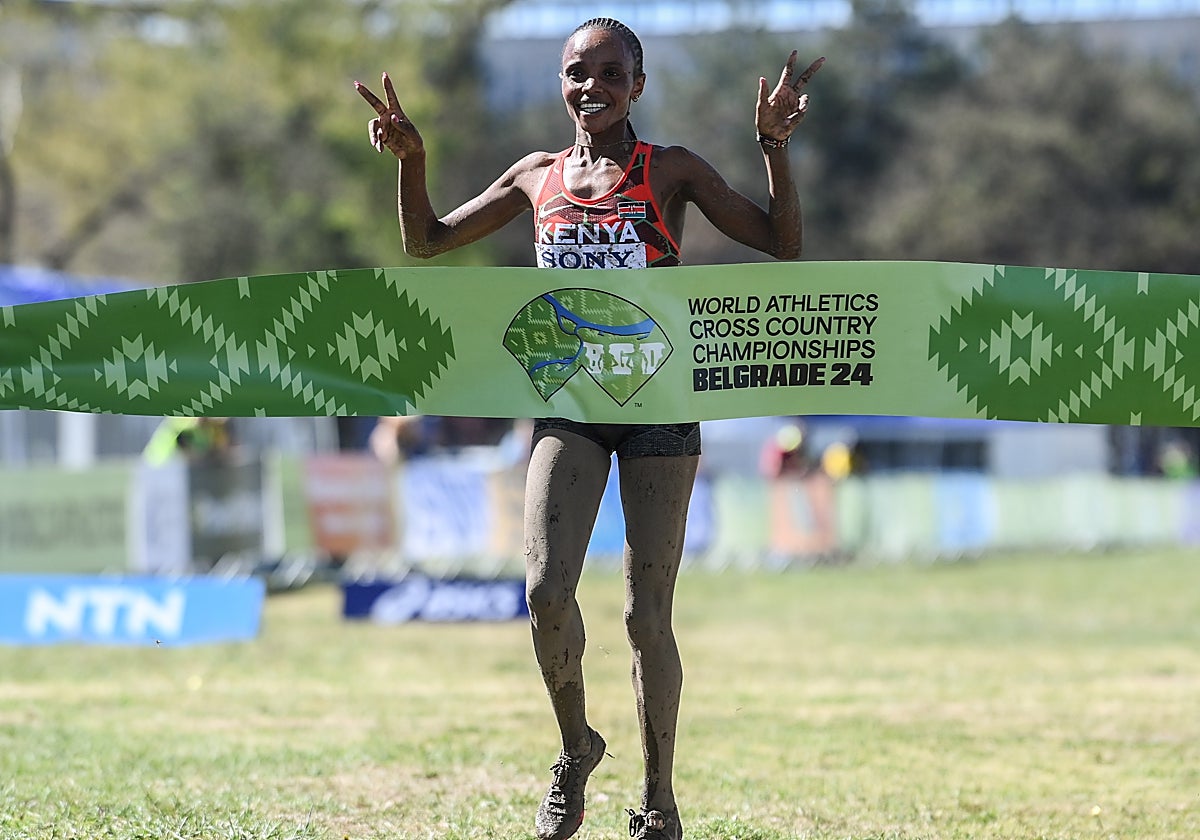 Beatrice Chebet, campeona del mundo de cross