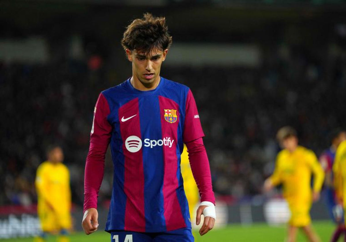 Joao Félix, durante el último partido que ha disputado en Barcelona