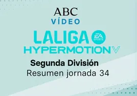 Jornada 34 de la Liga de Segunda división: goles y resumen en vídeo de los partidos