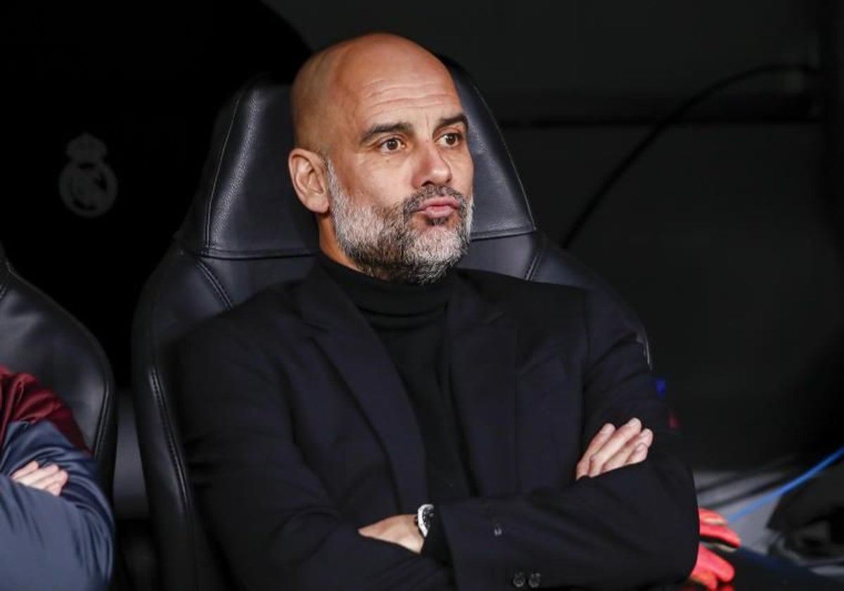Guardiola, el martes en el Bernabéu