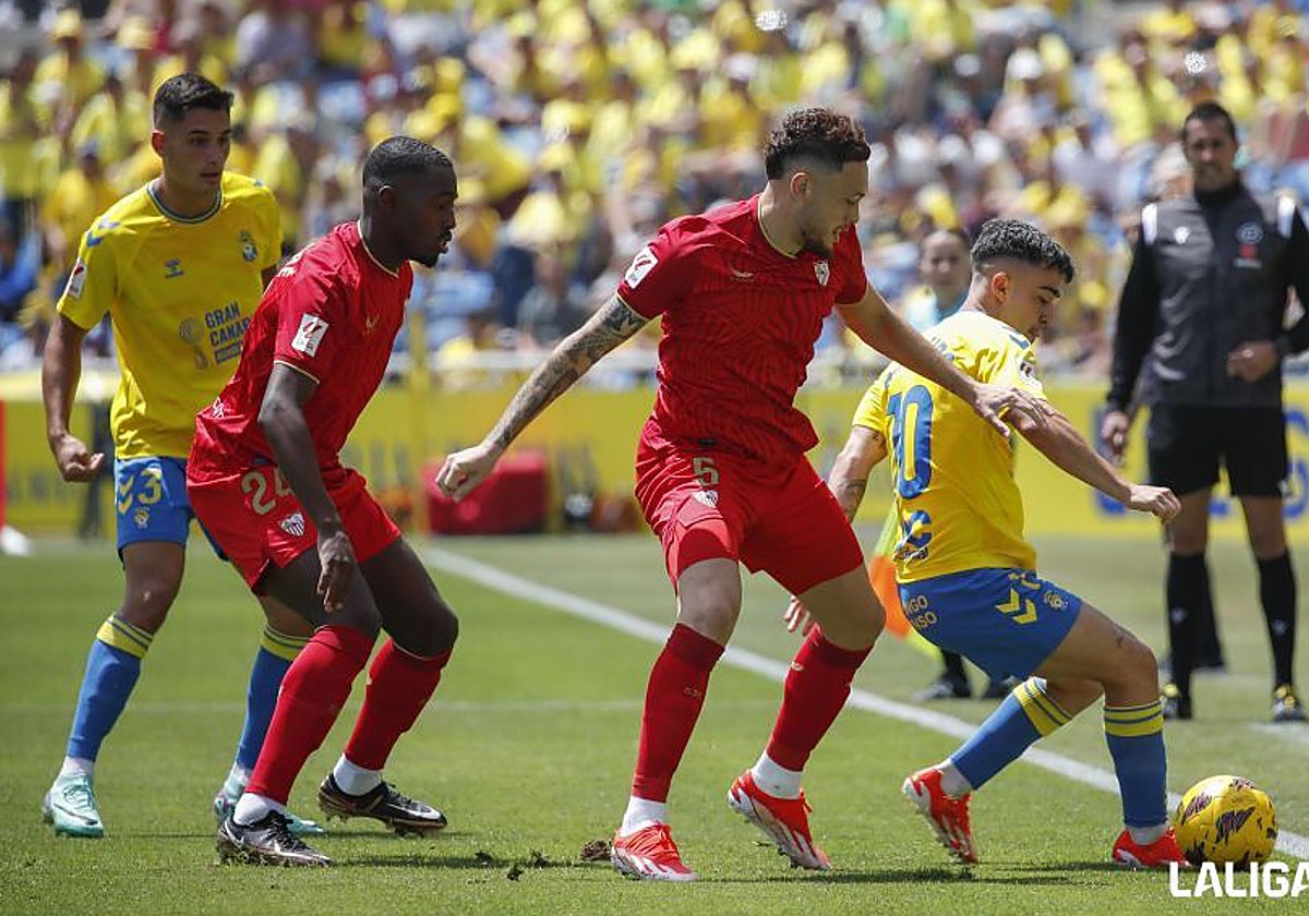Las Palmas - Sevilla, las estadísticas del partido