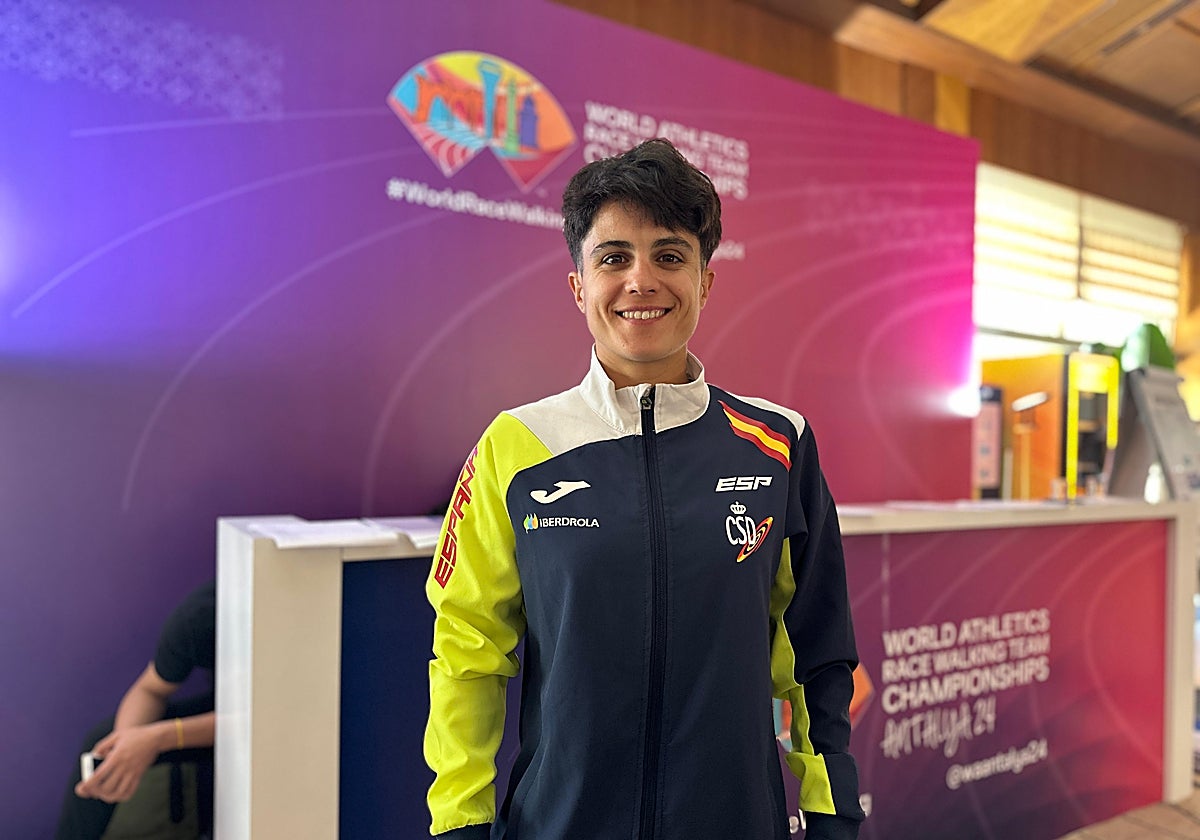 María Pérez, en la concentración del Mundial en Antalya