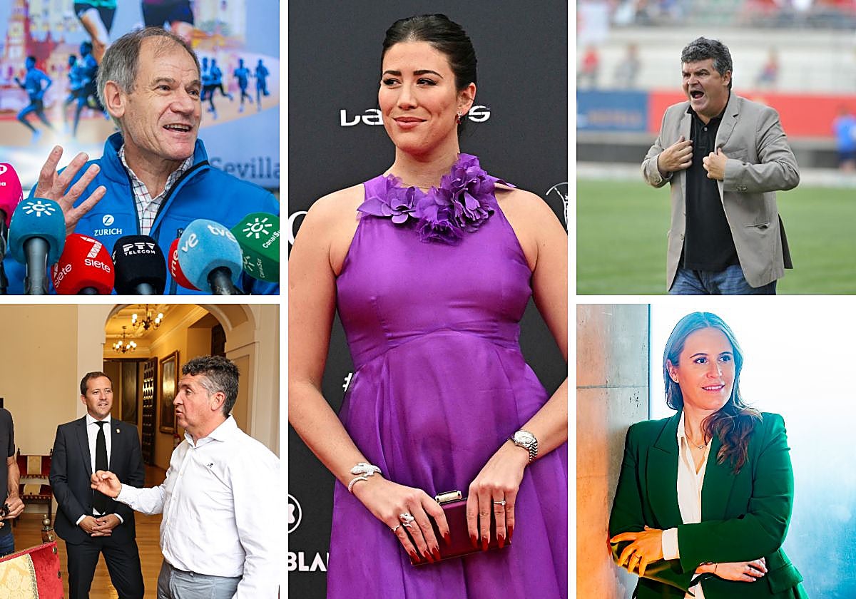 Garbiñe Muguruza, Abel Antón, Onésimo, Carlos Sastre y Anabel Medina