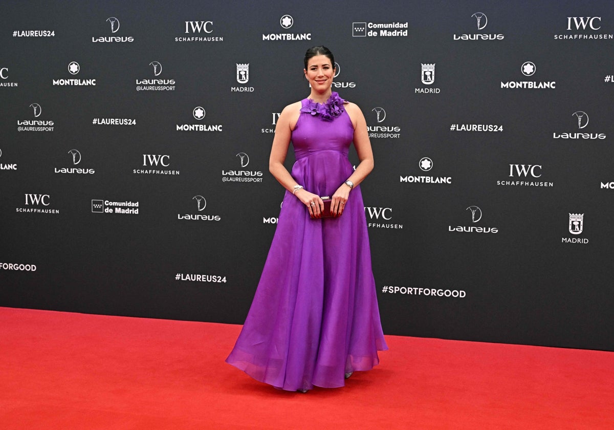 Garbiñe Muguruza, en la gala de los Laureus World Sports Awards