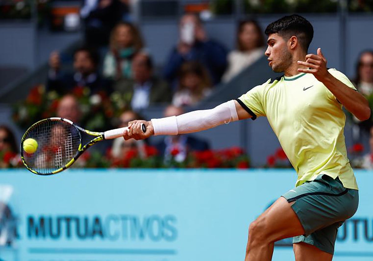 Carlos Alcaraz en el Mutua Madrid Open