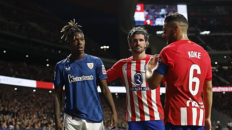 El árbitro para el Atlético-Athletic por insultos racistas a Nico Williams
