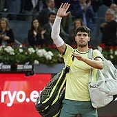 Alcaraz se resiente de sus problemas en el antebrazo y no jugará en Roma