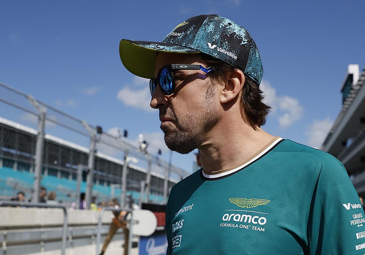 Fernando Alonso en el GP de Miami