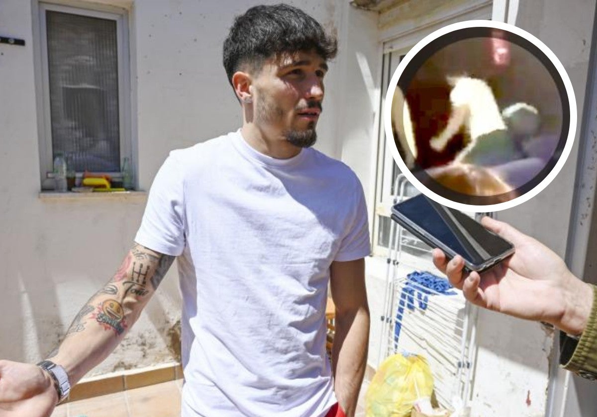 Antonio Barrul atiende a los medios tras el incidente en el cine