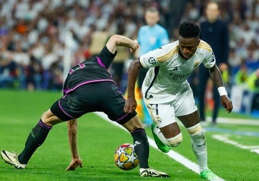El uno x uno del Real Madrid - Bayern: Exhibición sin puntería de Vinicius en la noche que Joselu se viste de héroe