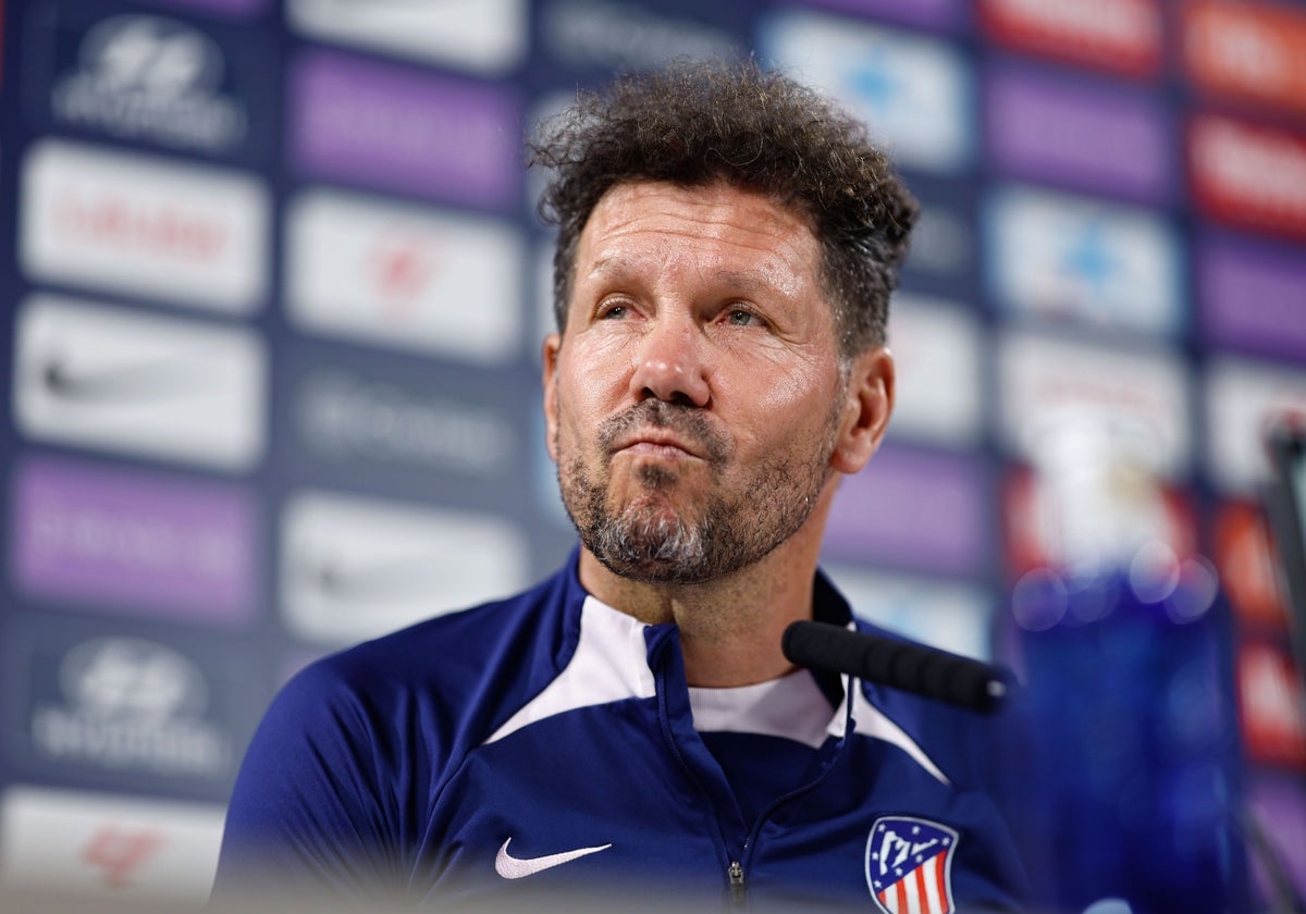 Diego Pablo Simeone, entrenador del Atlético