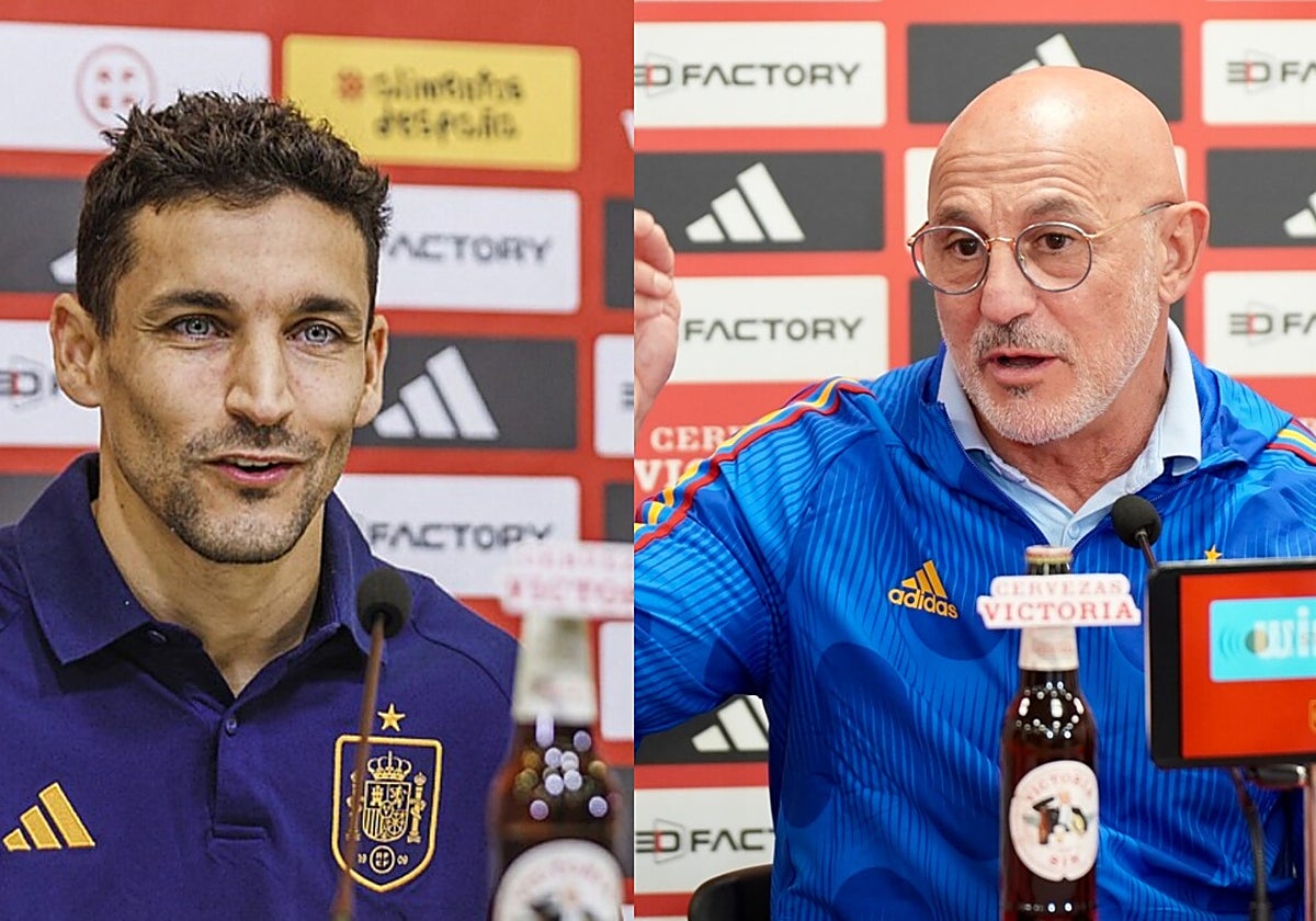 Navas y Luis de la Fuente, en sendas comparecencias con la selección española