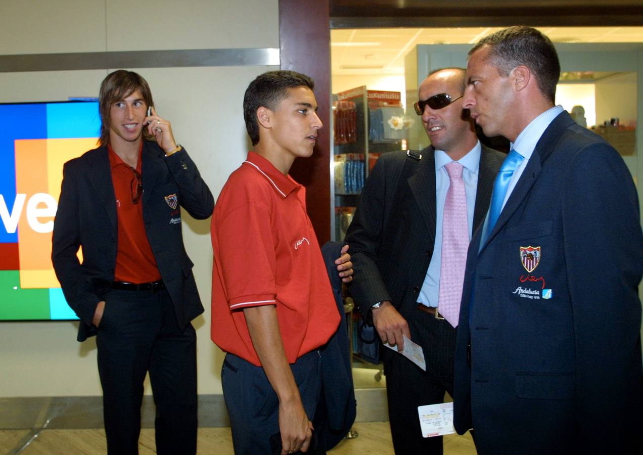 Algunas imágenes de Jesús Navas como futbolista del Sevilla en sus dos etapas, tras su periplo en la Premier