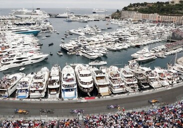 El puerto de Mónaco, en una carrera de F1
