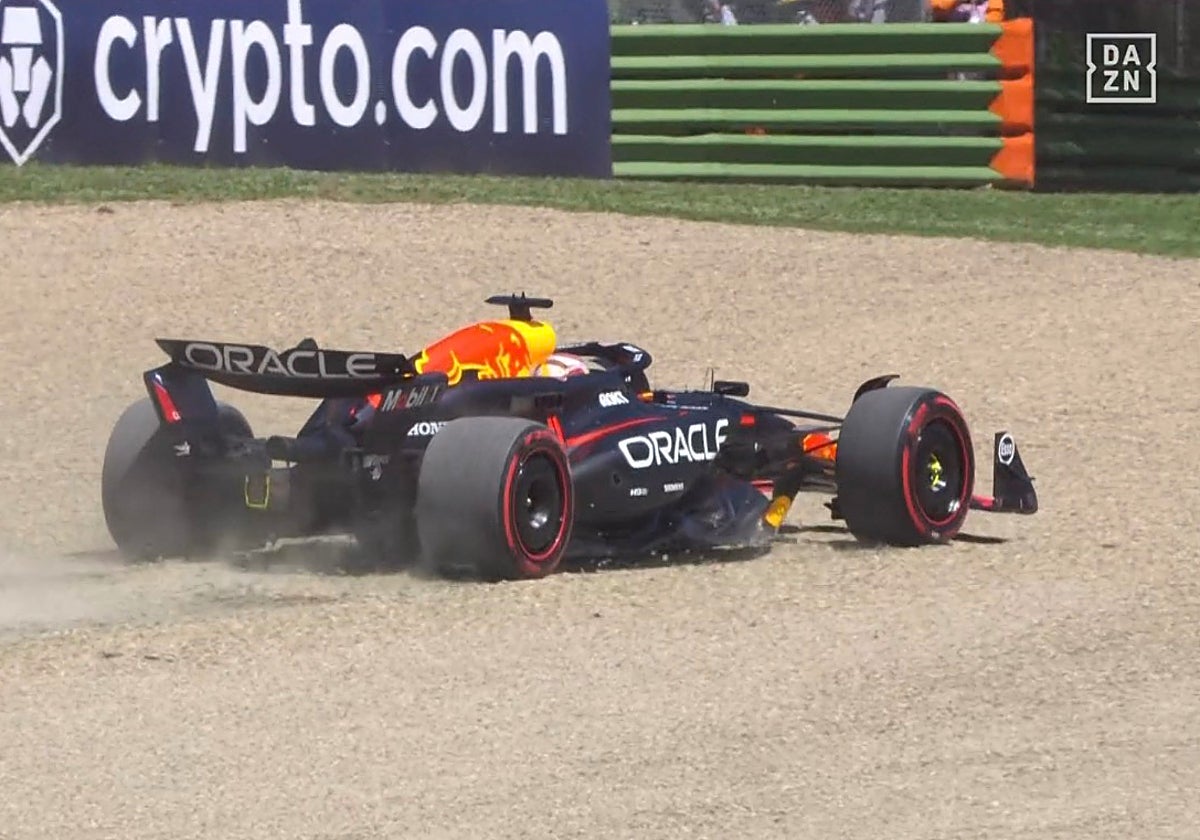 Max Verstappen, en la tierra