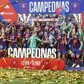 El Barcelona calienta para la final de la Champions: gana la Copa de la Reina goleando a la Real Sociedad