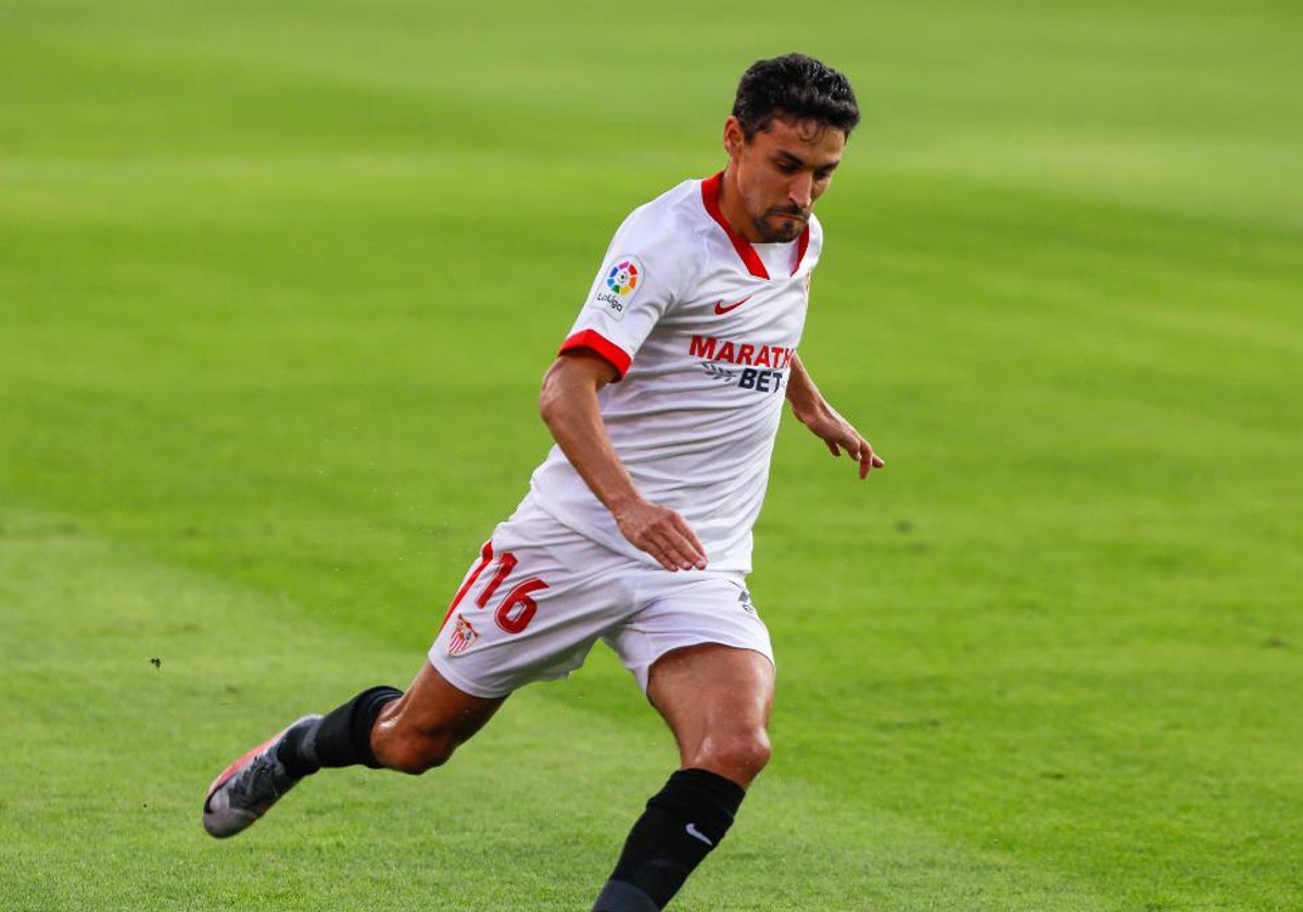 Navas, en un partido con el Sevilla