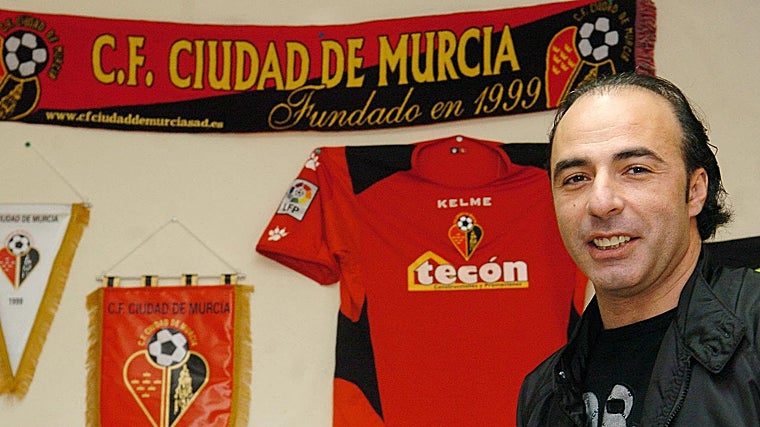 Quique Pina, cuando estaba al frente del Ciudad de Murcia