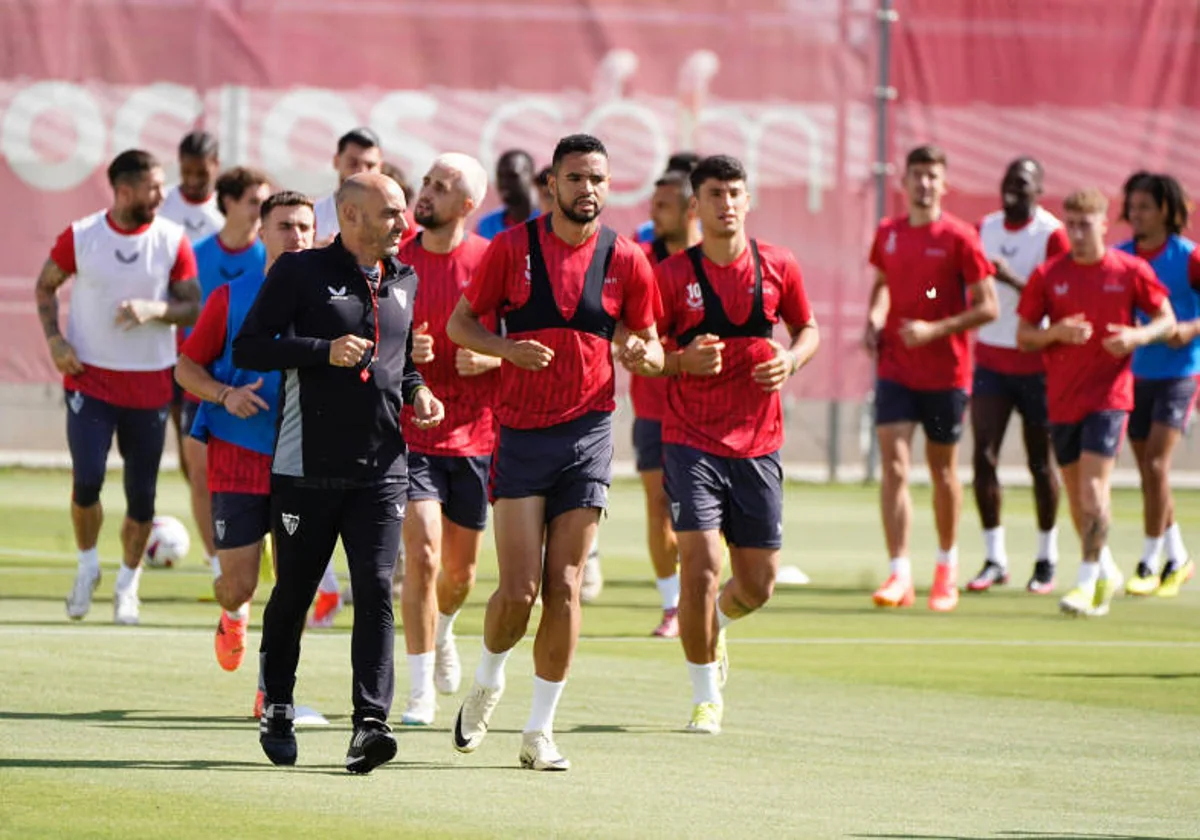 Penúltima sesión de entrenamiento del Sevilla