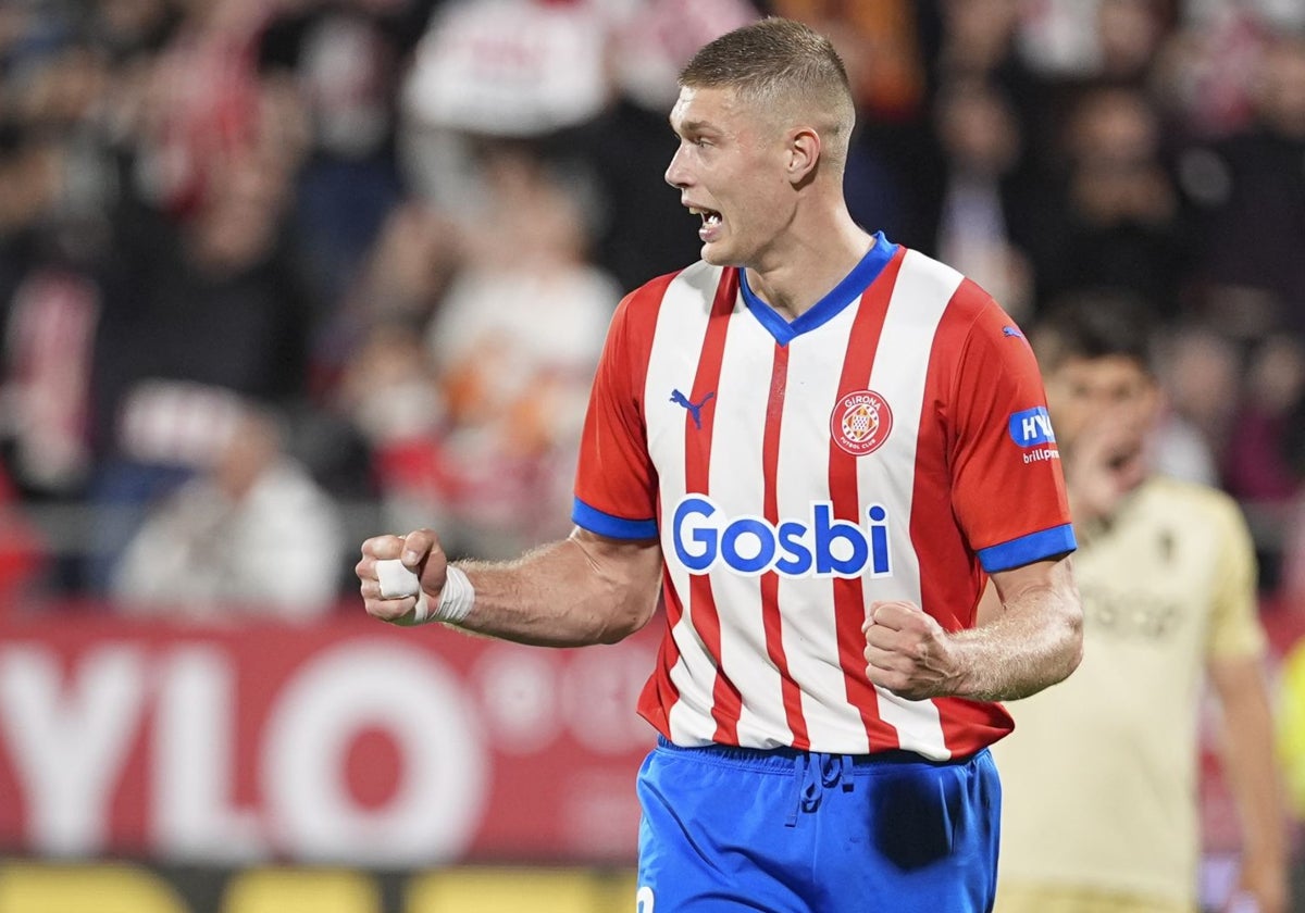 Dovbyk, en un partido con el Girona