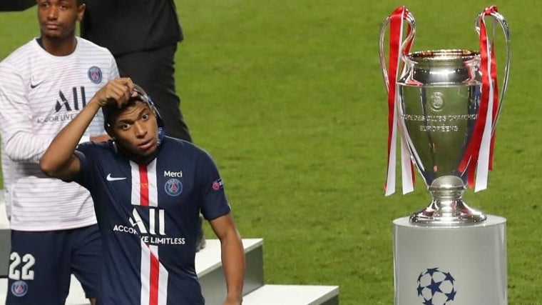 Mbappé, tras caer en la única final de Champions del PSG