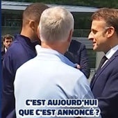 Pillan a Mbappé confirmando a Macron cuándo se hará oficial su fichaje por el Real Madrid